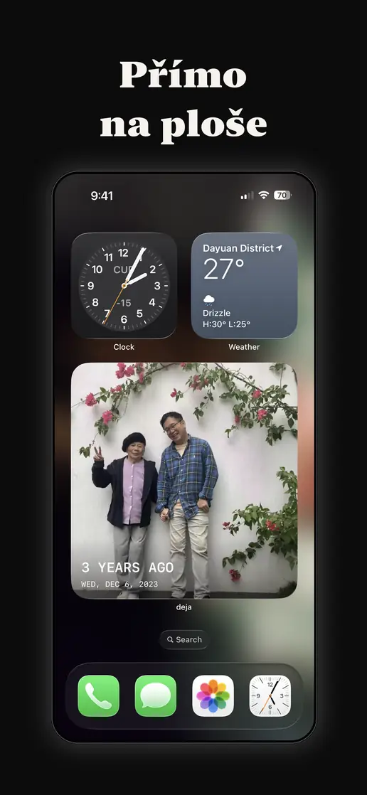 Widget deja na domovské obrazovce iPhonu